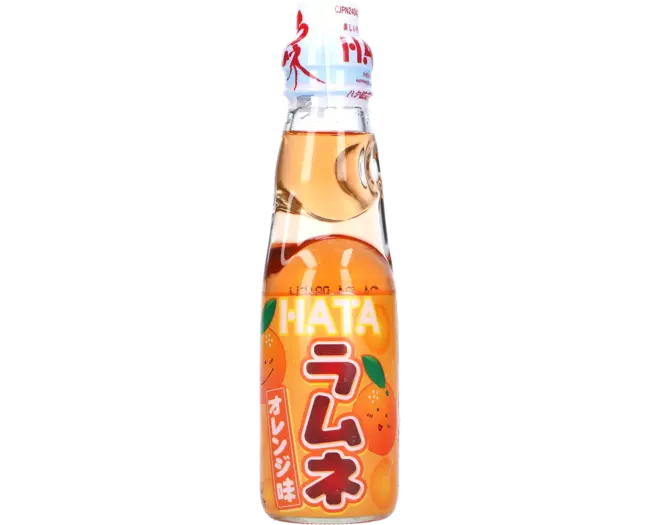 Hatakosen Ramune Soda Drink Orange