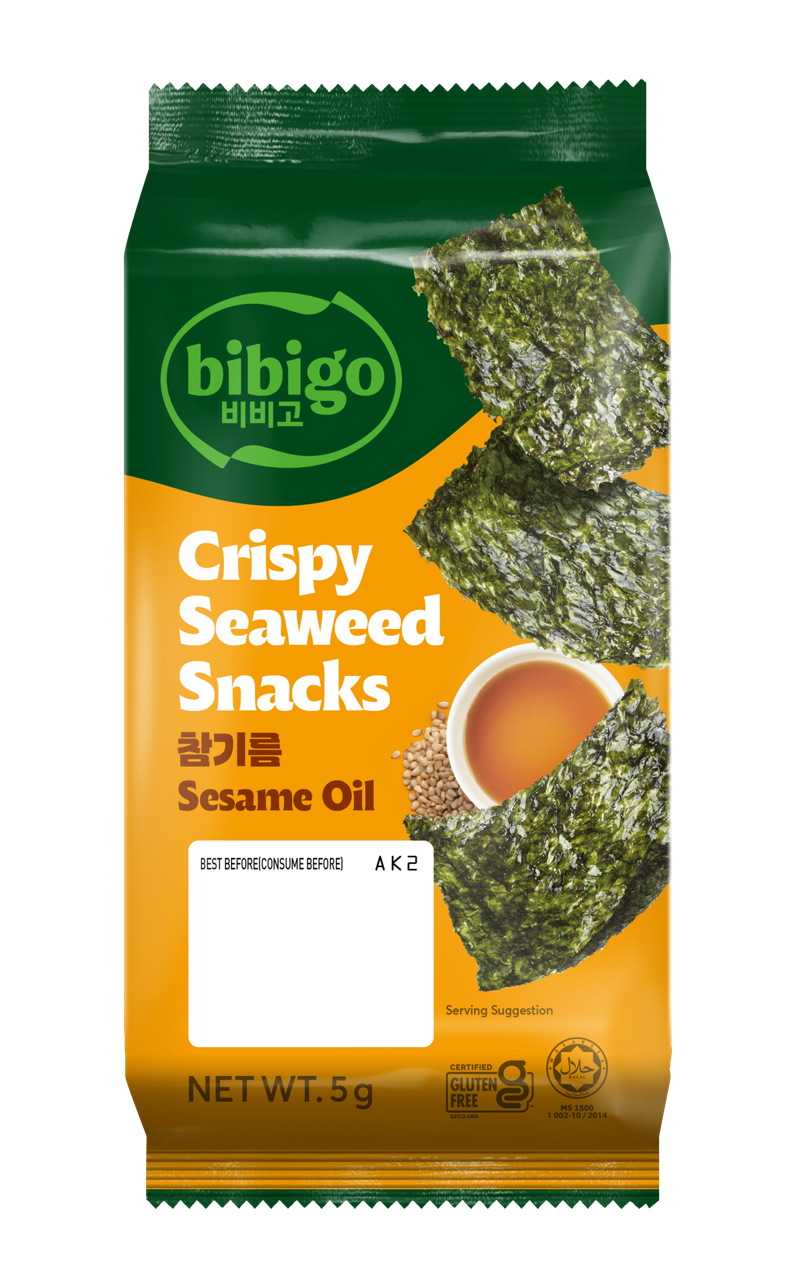 Bibigo Roasted Seaweed Snack Sesame Flavour
