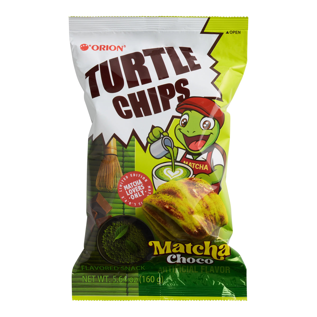 Turtle Chips Matcha Choco 160g