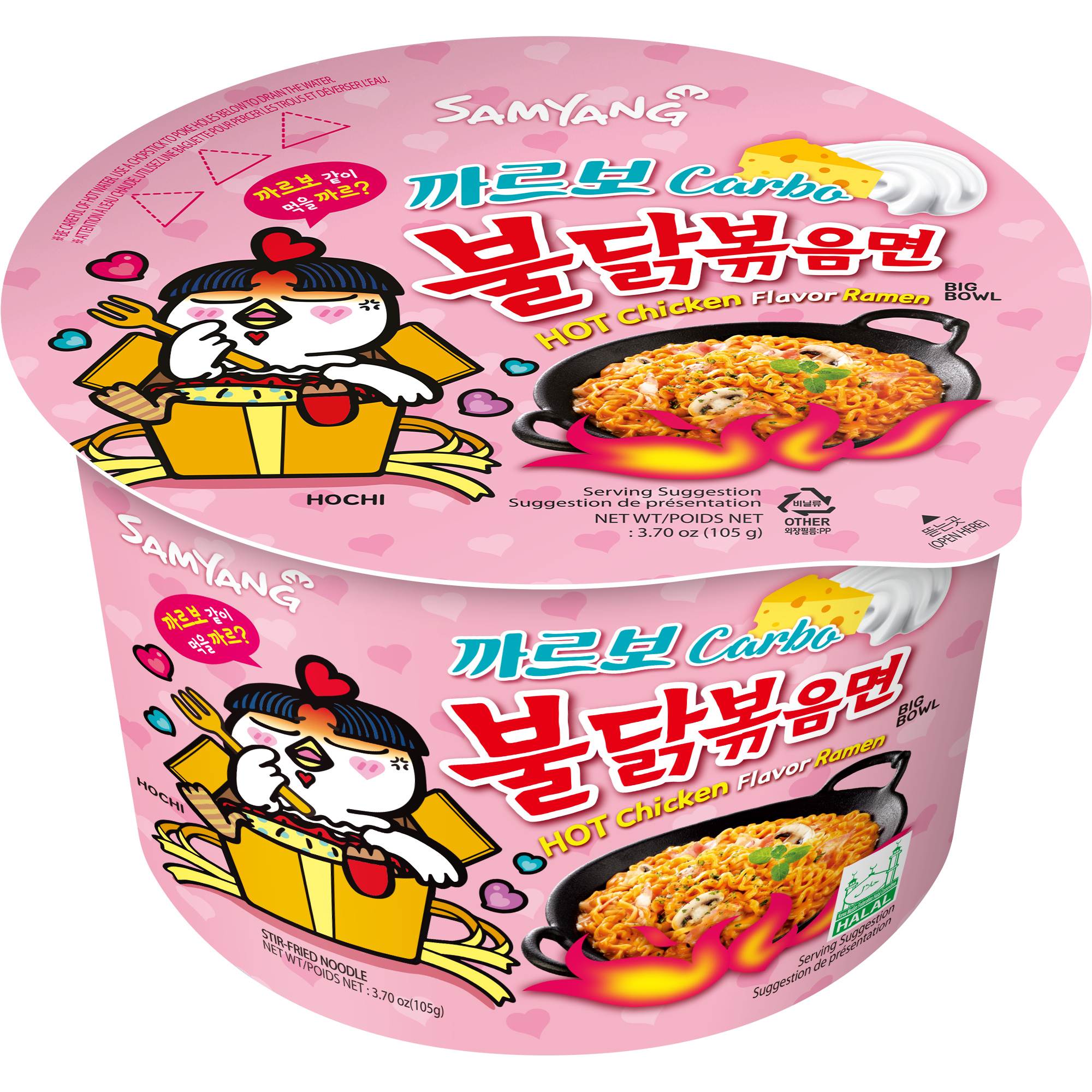 Samyang Buldak Carbonara Spicy Chicken Big Bowl