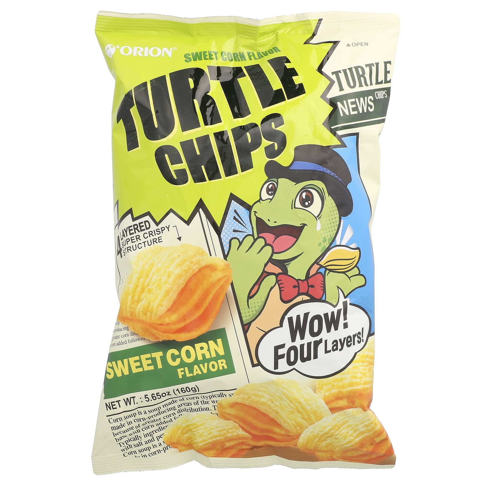 Orion Turtle Chips Sweet Corn (160g)