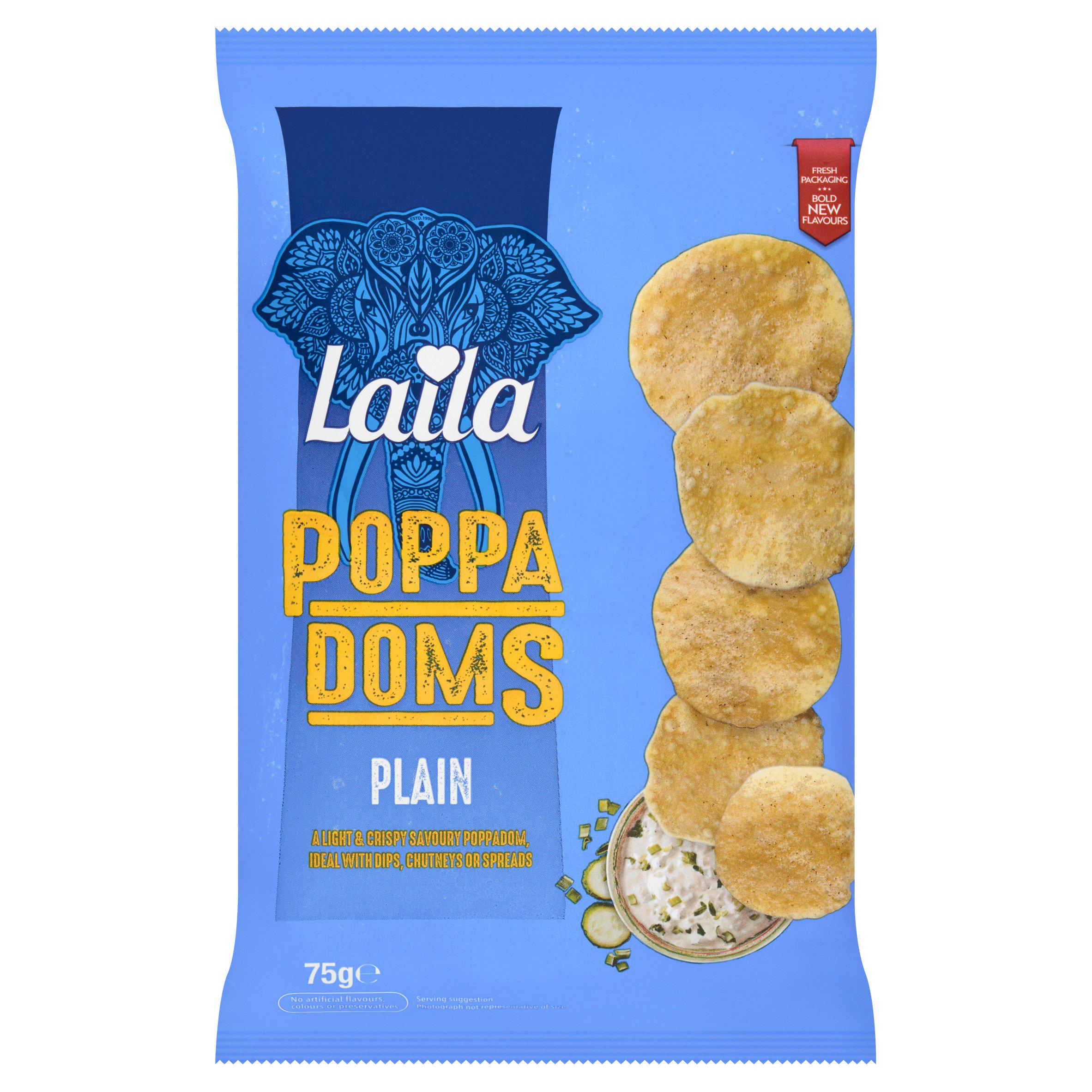 Laila Plain Poppadoms