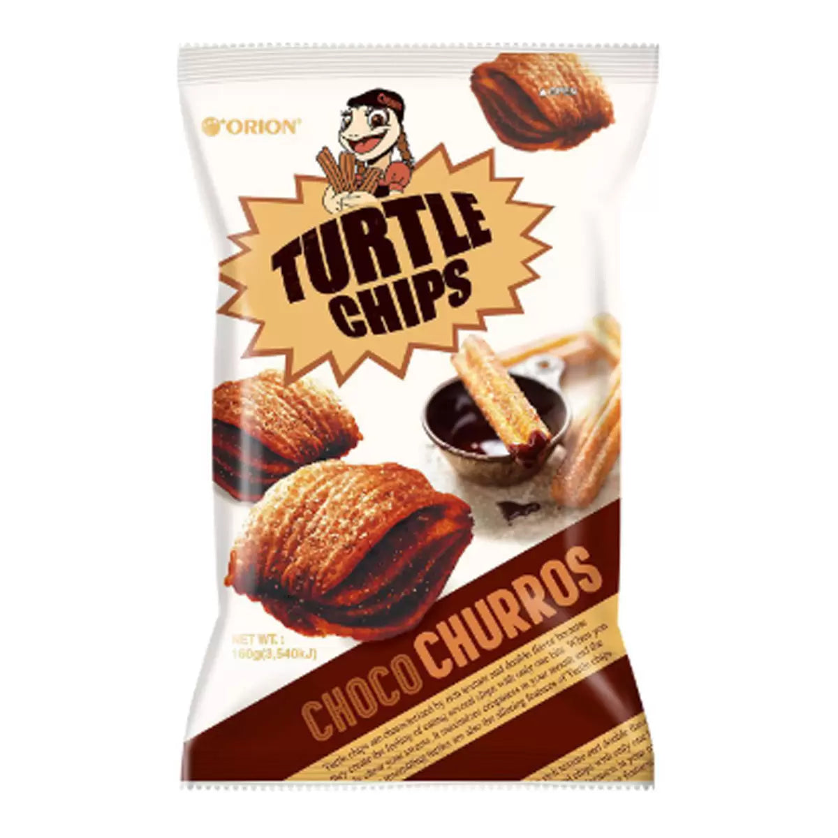 Orion Turtle Chips Choco Churros (160g)
