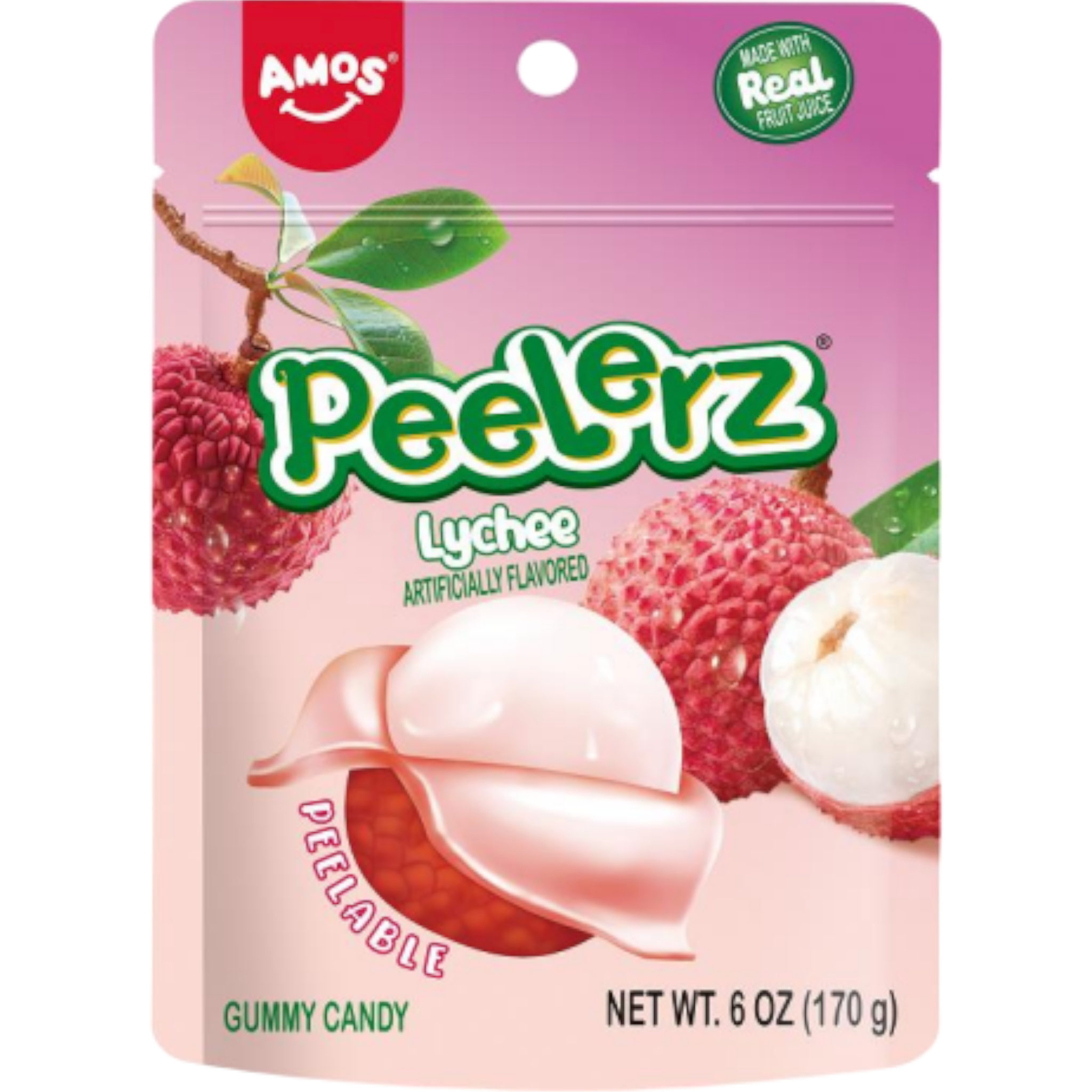 Amos Peelerz Peelable Gummy Lychee