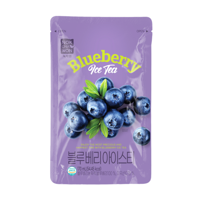 Nokchawon Blueberry Ice Tea Pouch Drink 170ml
