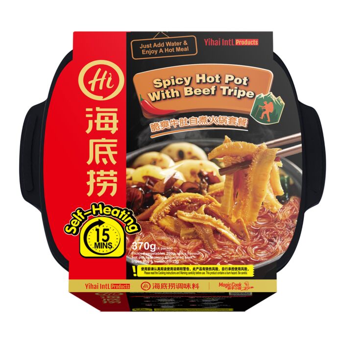 Haidilao Spicy Hot Pot with Beef Tripe