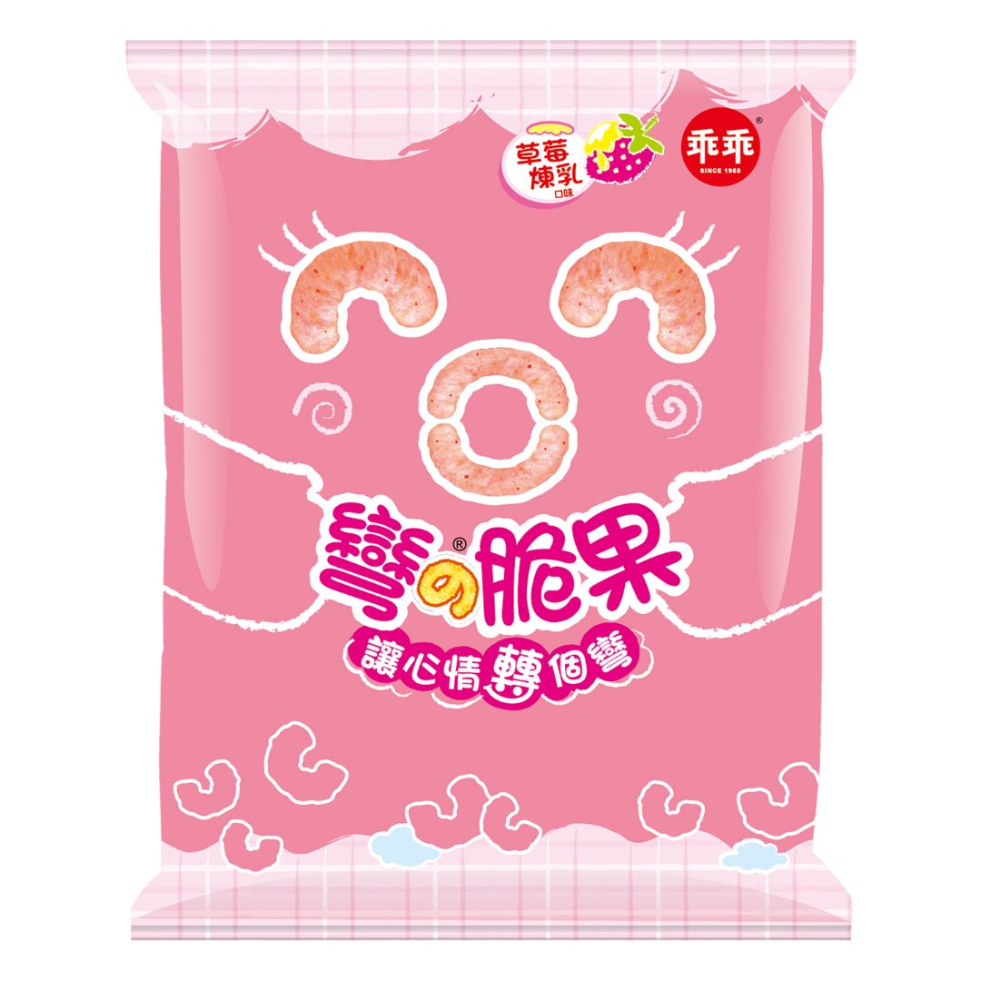 Kuai Kuai Corn Snack Strawberry Condensed Milk