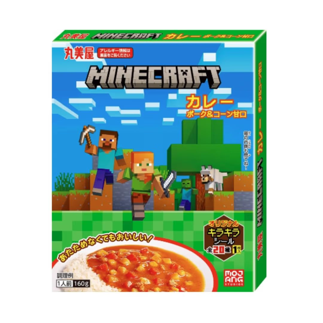 Marumiya Minecraft Instant Curry Sauce Pork & Corn Flavour