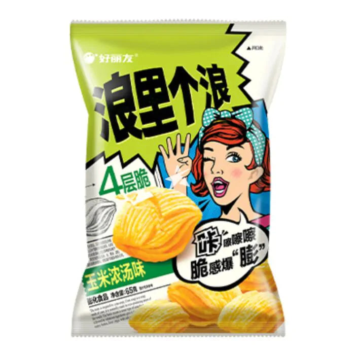 Orion Kkobuk Chips Corn Soup Flavour