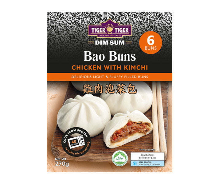 Tiger Tiger Chicken and Kimchi Bao Buns Halal