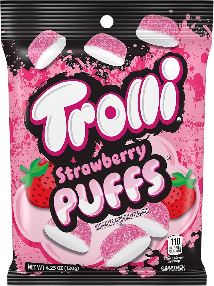 Trolli Strawberry Puffs Gummi Candy