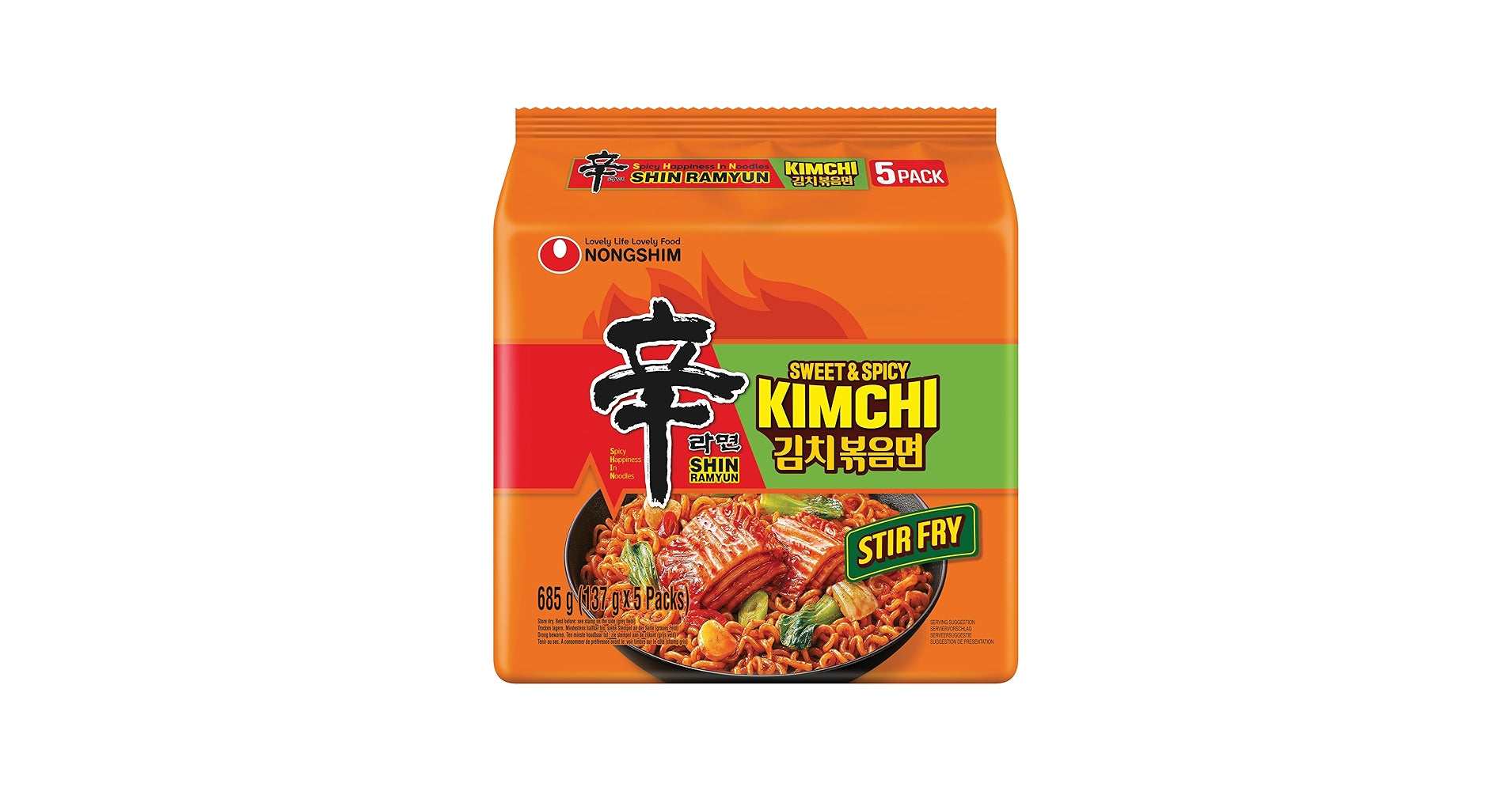 Shin Kimchi Sweet & Spicy Stir-Fry Multipack
