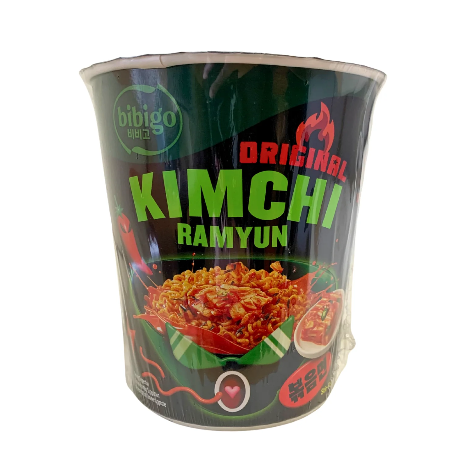 CJ Bibigo Korean Style Stir-Fried Cup Ramyun Original Kimchi Flavour
