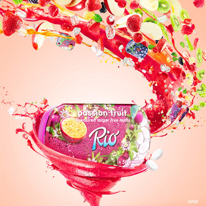 Rio Sugar-Free Mints Passion Fruit Flavor