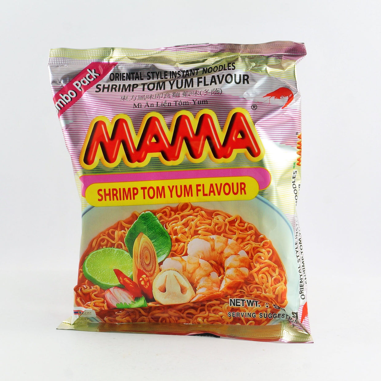 MAMA Instant Ramen Noodle Tom Yum Shrimp Flavour Single