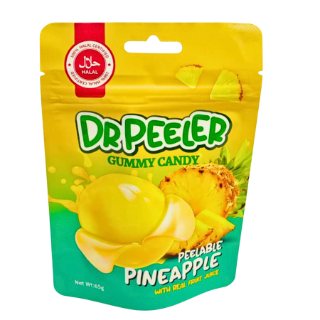 Dr Peeler Peelable Pineapple with Fruit Juice Gummy Candy
