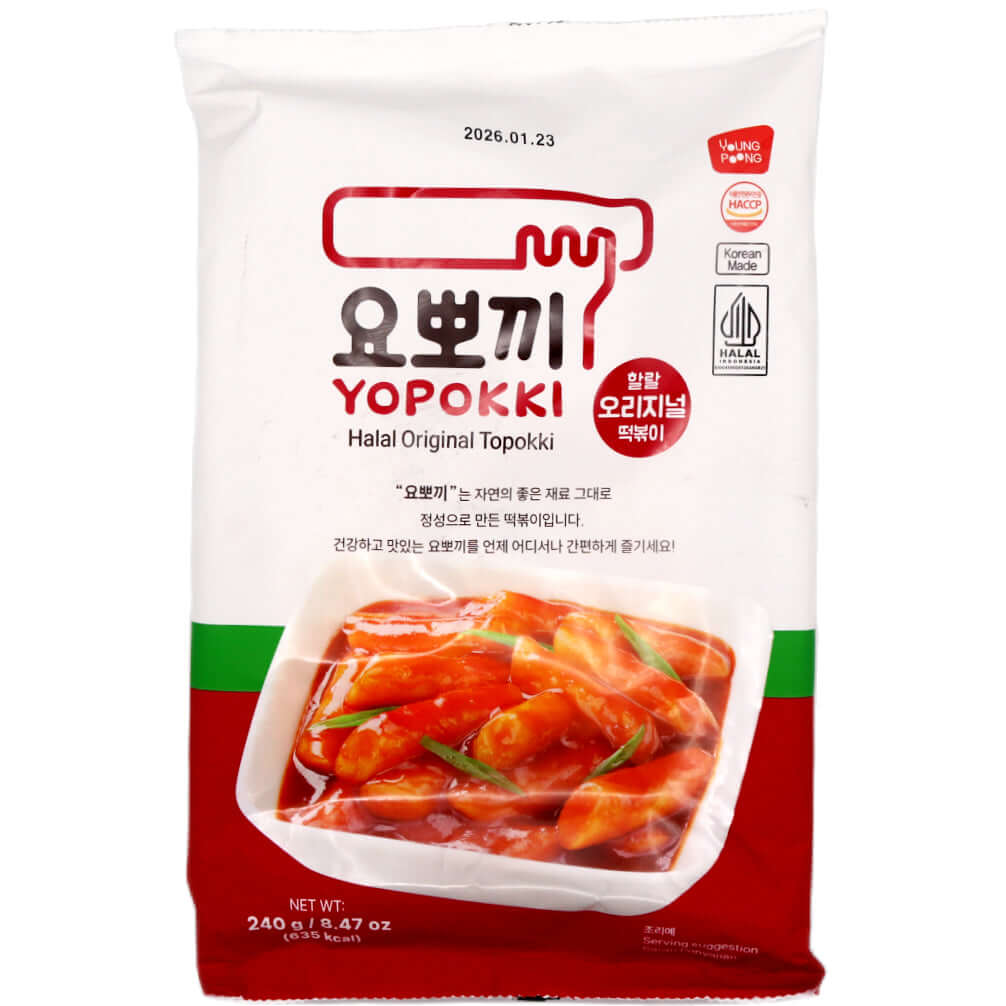 Youngpoong Halal Original Topokki Rice Cake 240g