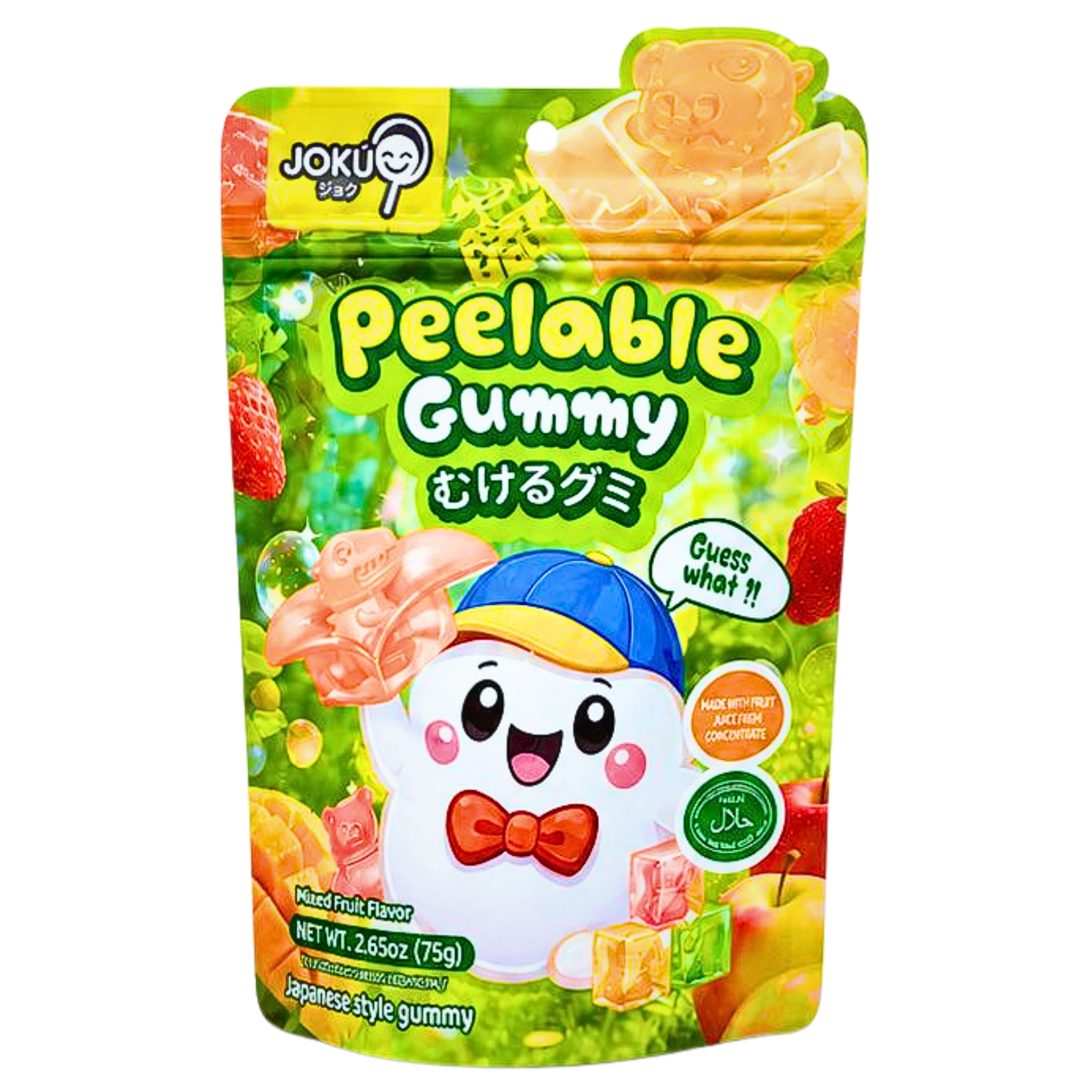 Joku Gummy Peelable Mixed Fruit Flavour 75g