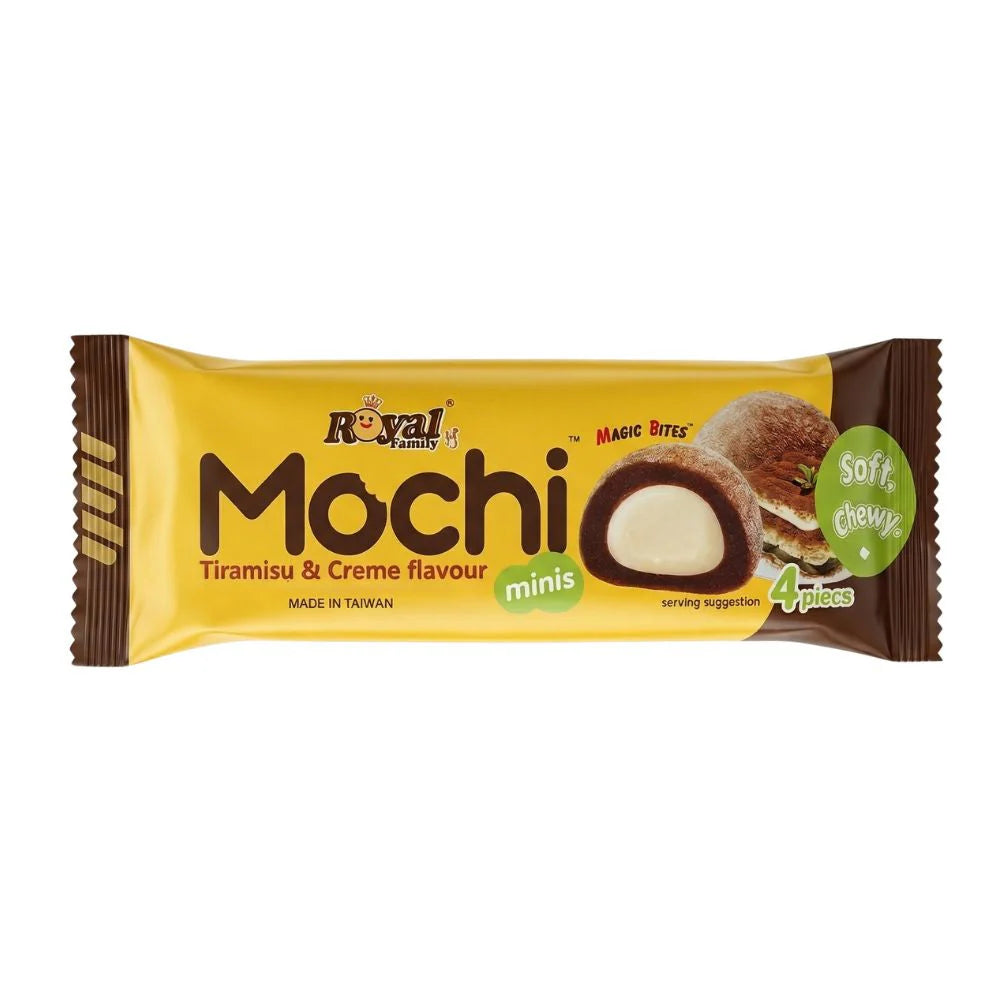 Royal Mochi Tiramisu & Creme Snack Pack 40g