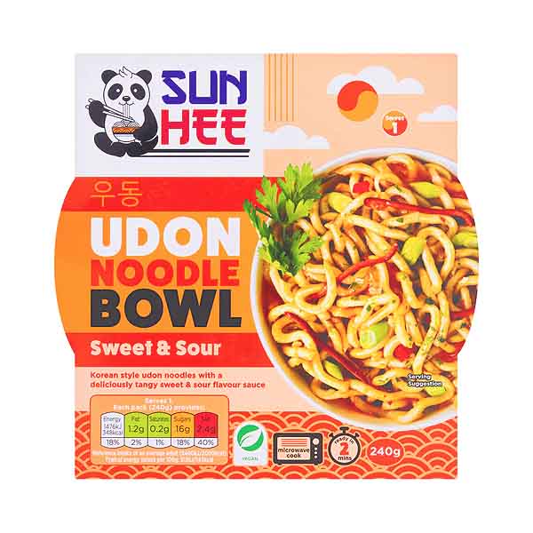 Sun Hee Udon Noodle Bowl Sweet & Sour Flavour
