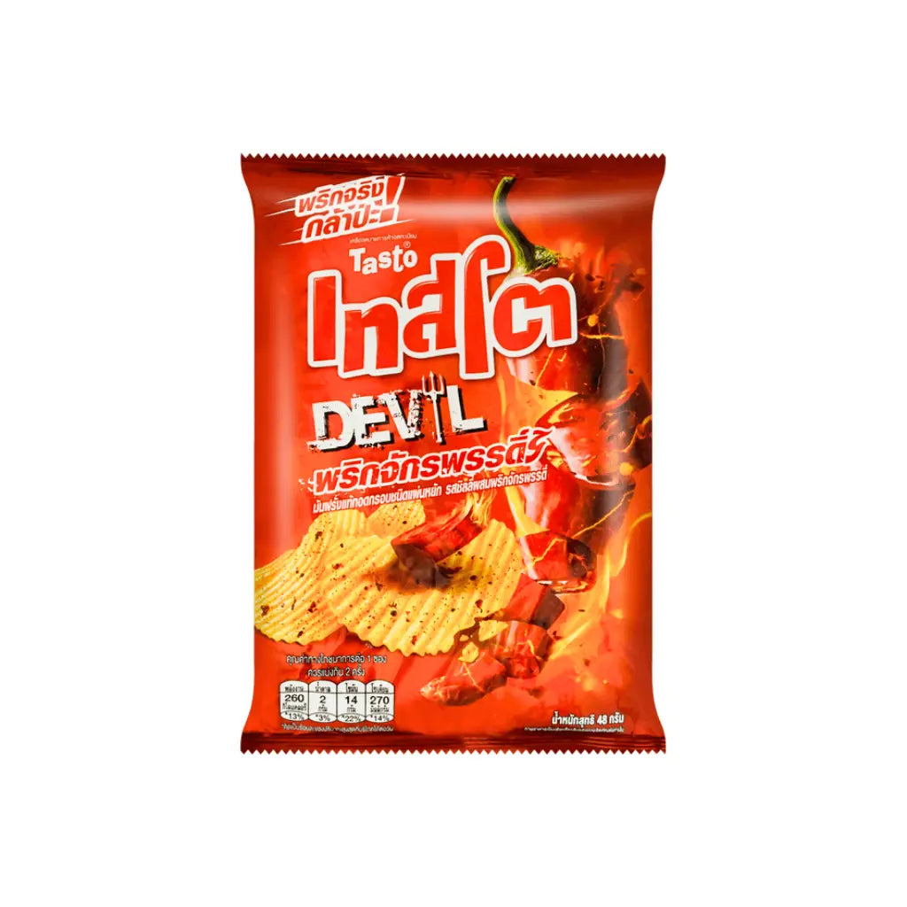 Tasto Potato Crisp Devil Emperor Chilli Flavour