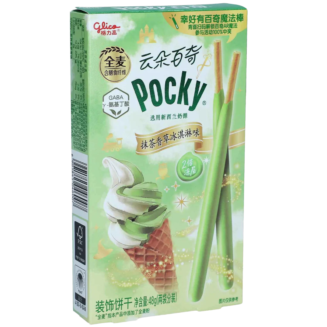 Glico Pocky Matcha Vanilla Ice Cream 48g