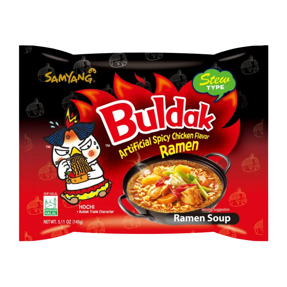 Samyang Buldak Artificial Spicy Chicken Flavor Ramen Stew Type Single