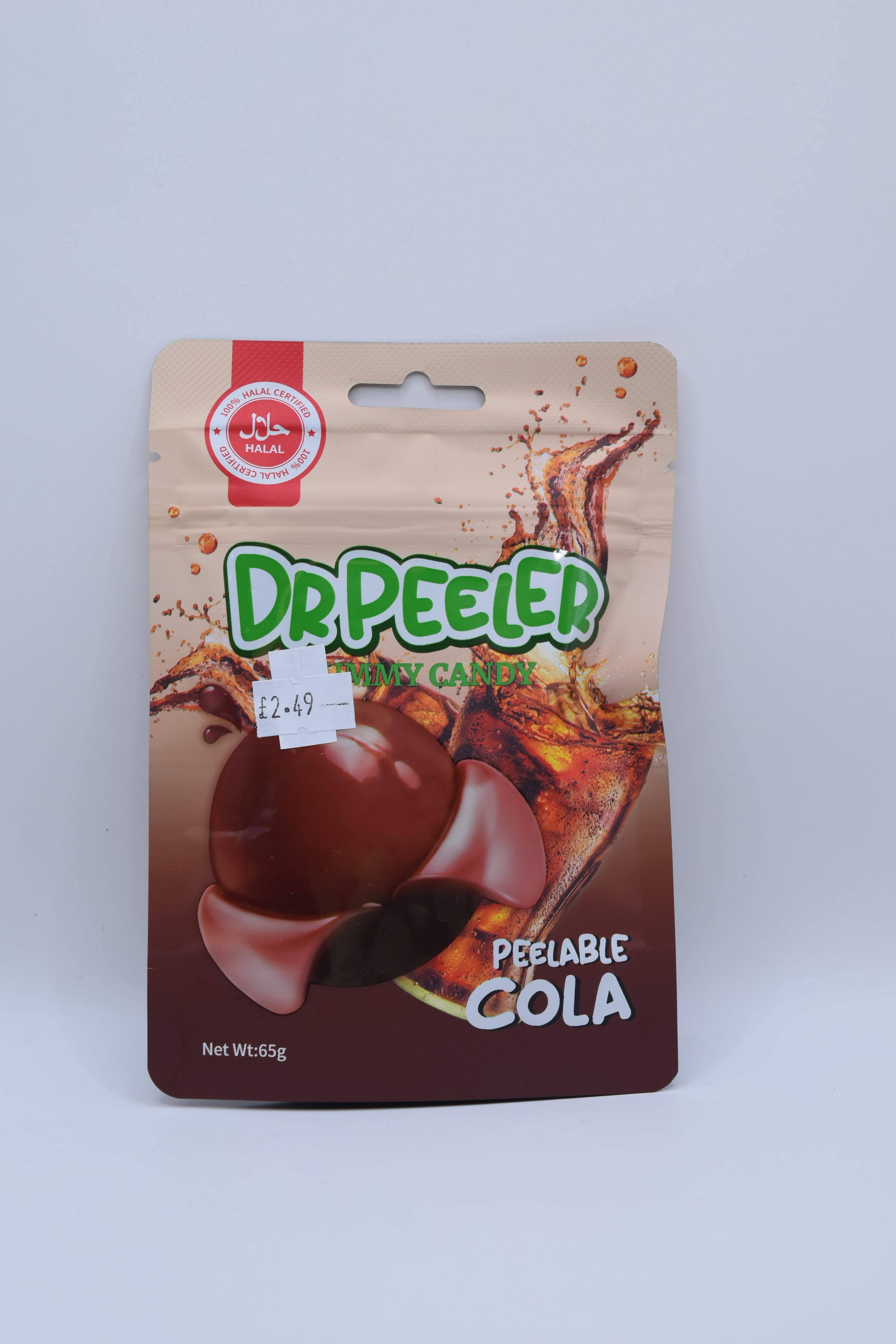 Dr Peeler Peelable Cola with Fruit Juice Gummy Candy