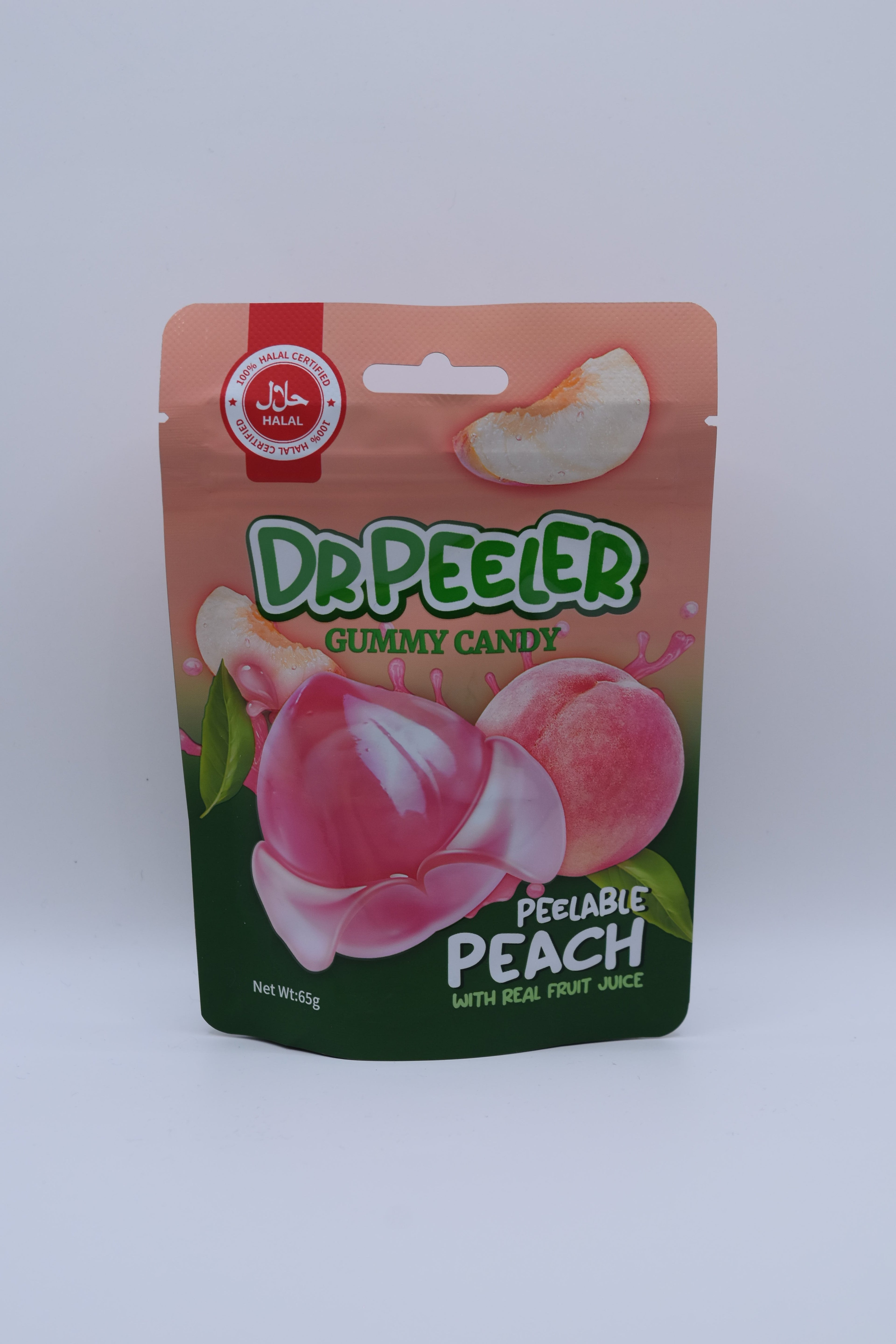 Dr Peeler Peelable Peach with Fruit Juice Gummy Candy