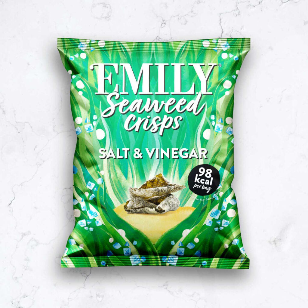 Nurture Brands (Emily) Seaweed Crisps Salt & Vinegar