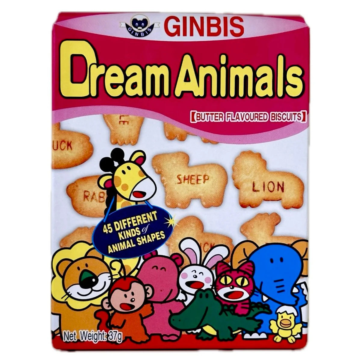 Ginbis Dream Animals Butter Flavoured Snacks