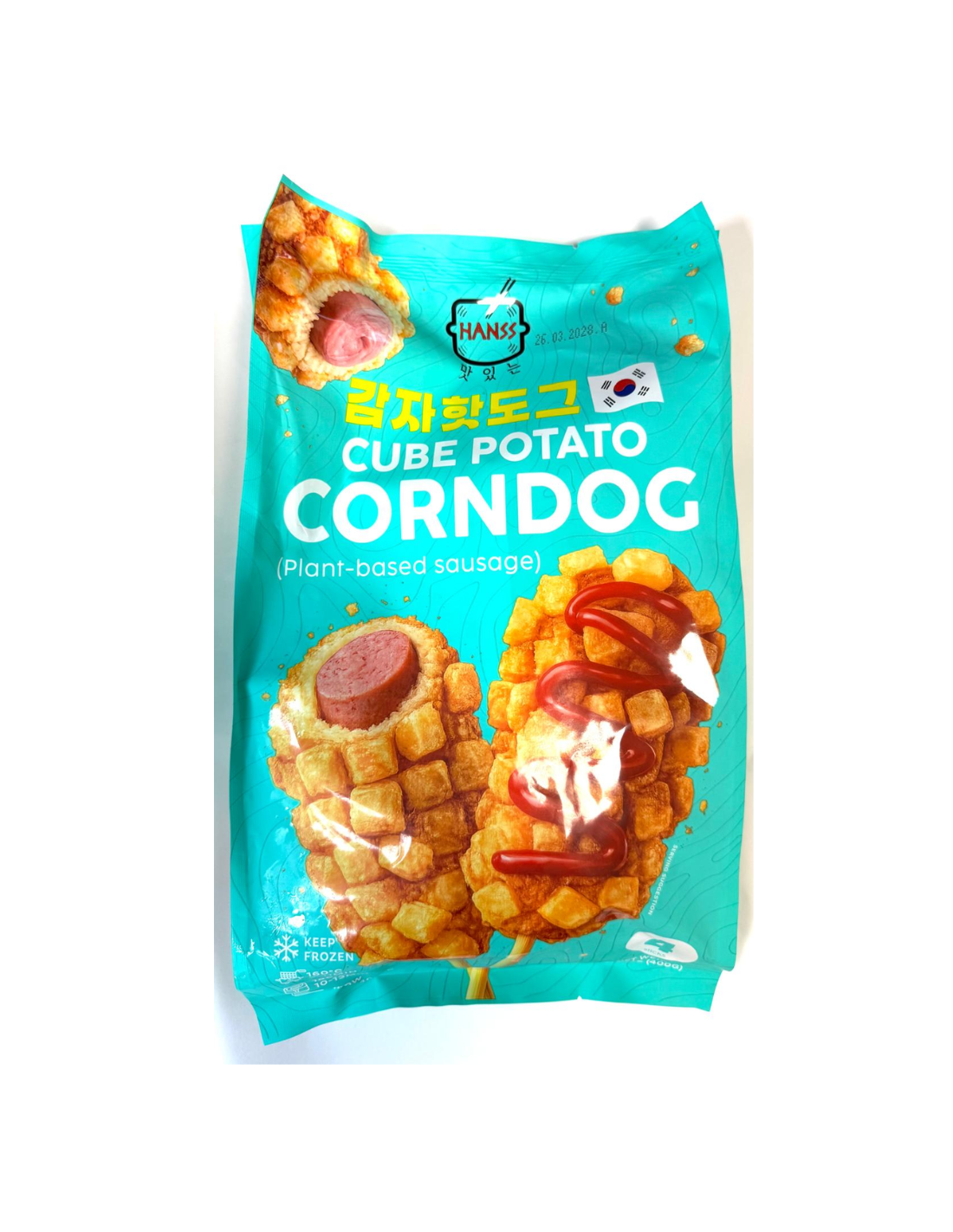 Hanss Cube Potato Corn Dog (Plant-Based Sausage)