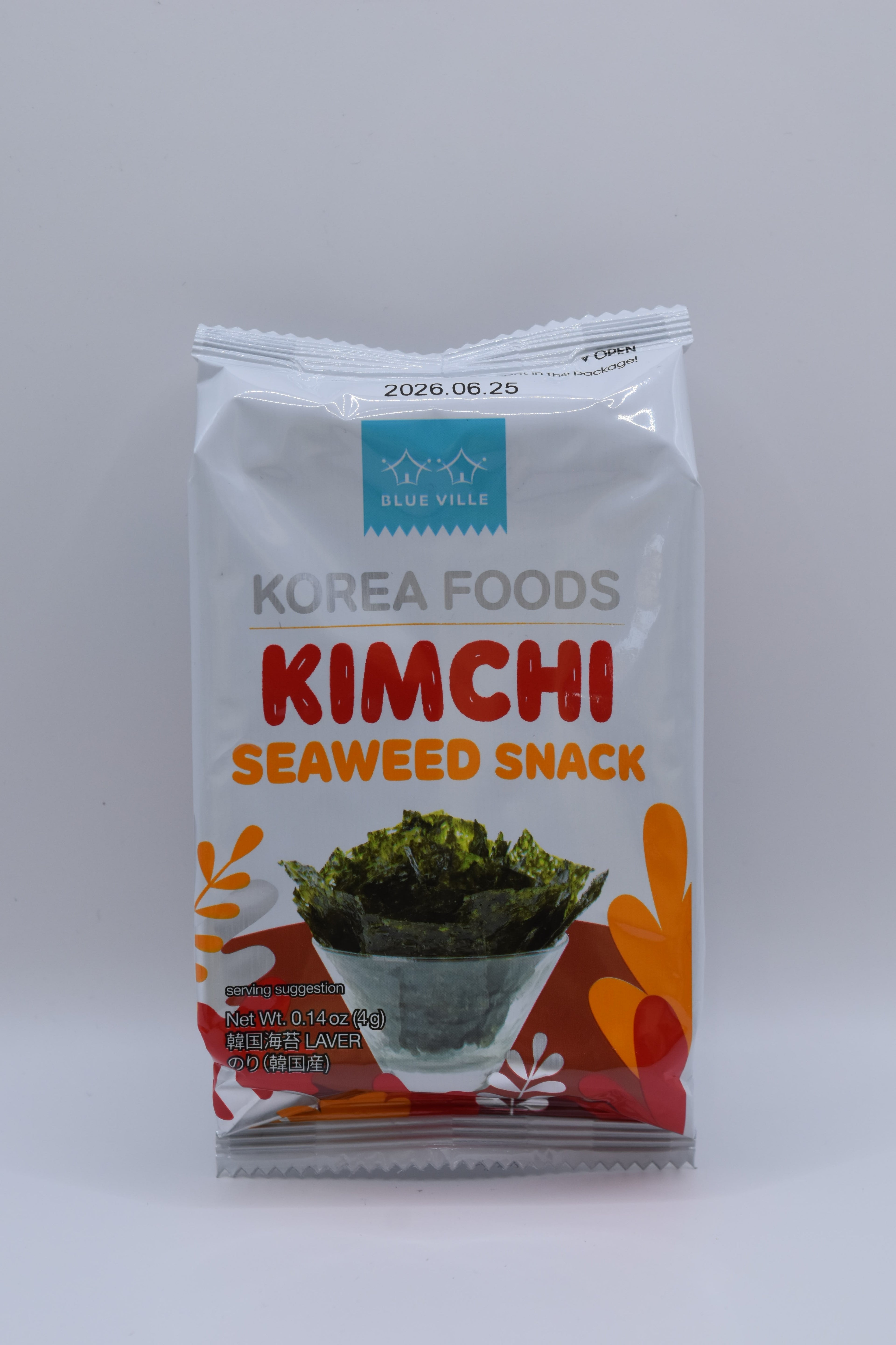 Blue Ville Kimchi Seaweed Snack