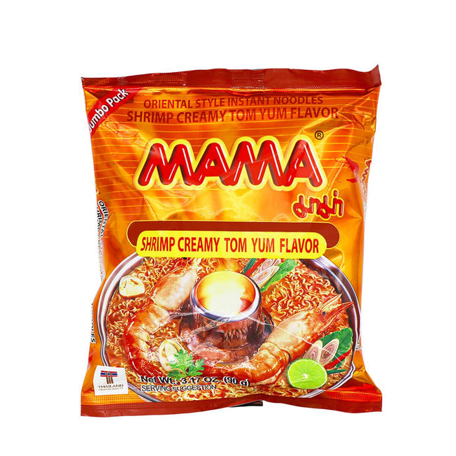 MAMA Oriental Style Instant Noodles Ramen Shrimp Creamy Tom Yum Flavor Bowl