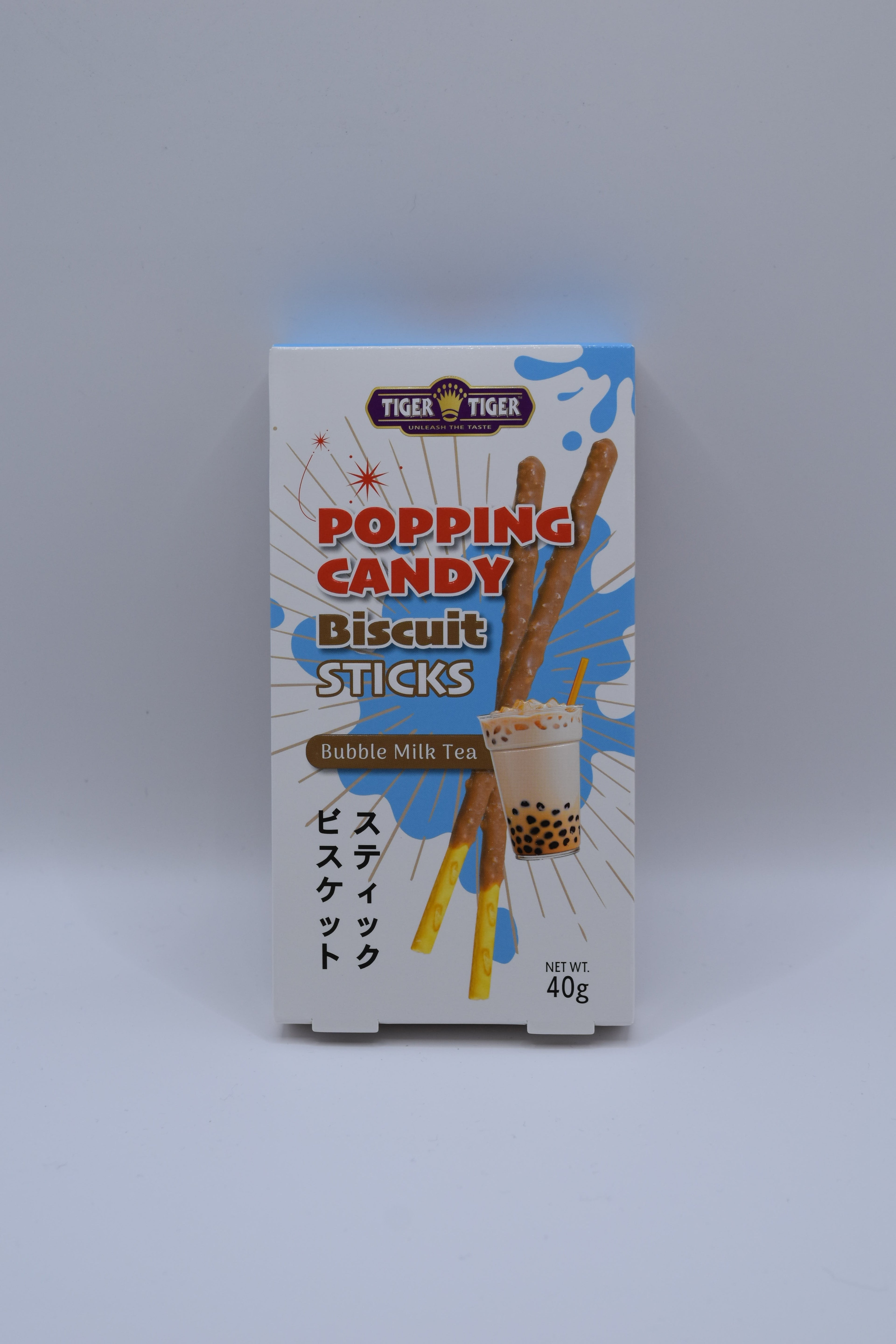 Tiger Tiger Popping Candy Biscuit Sticks Bubble Milk Tea