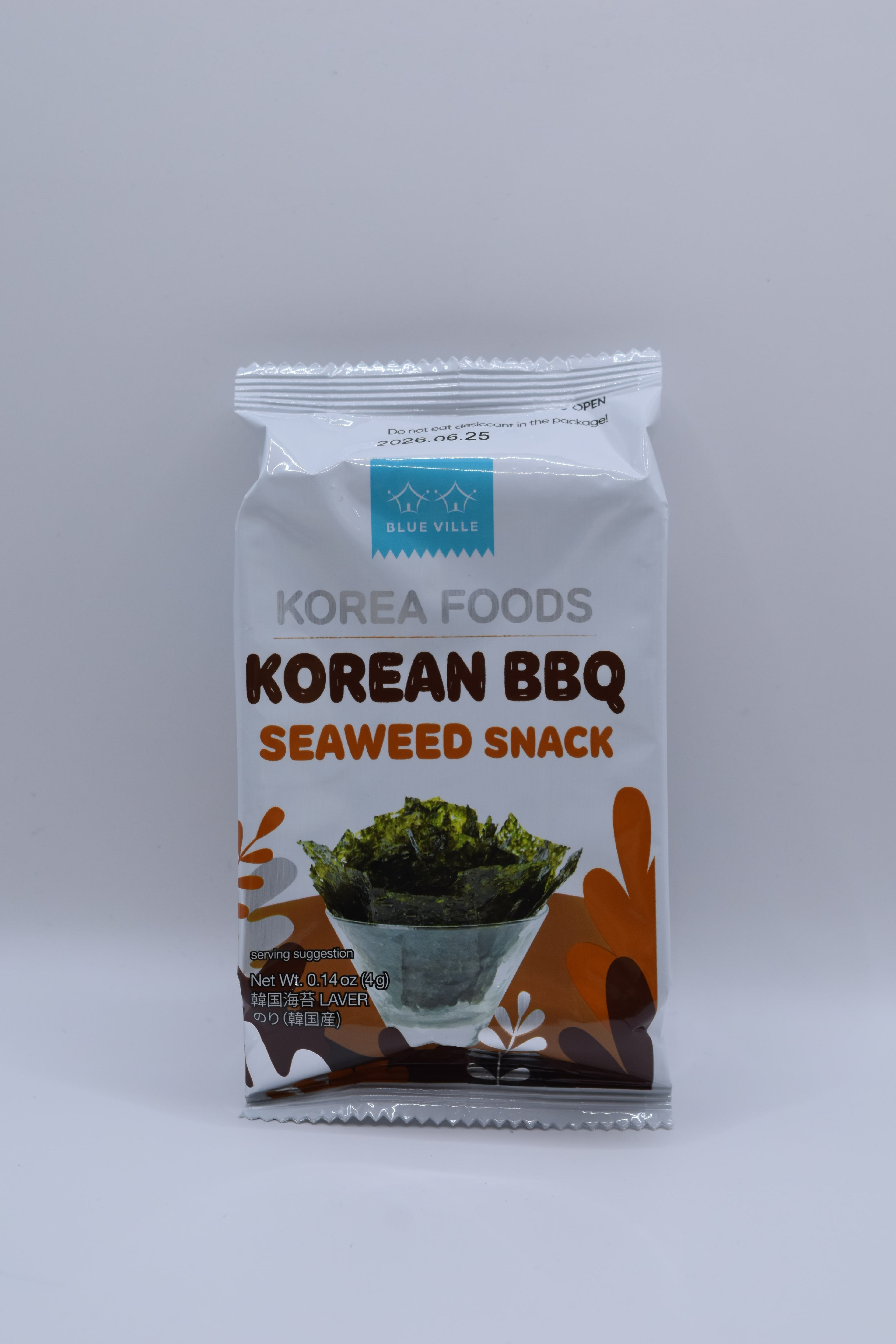 Blue Ville Korean BBQ Seaweed Snack
