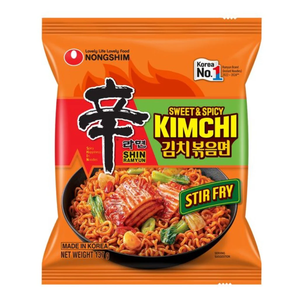 Shin Kimchi Sweet & Spicy Stir Fry Noodles 137g
