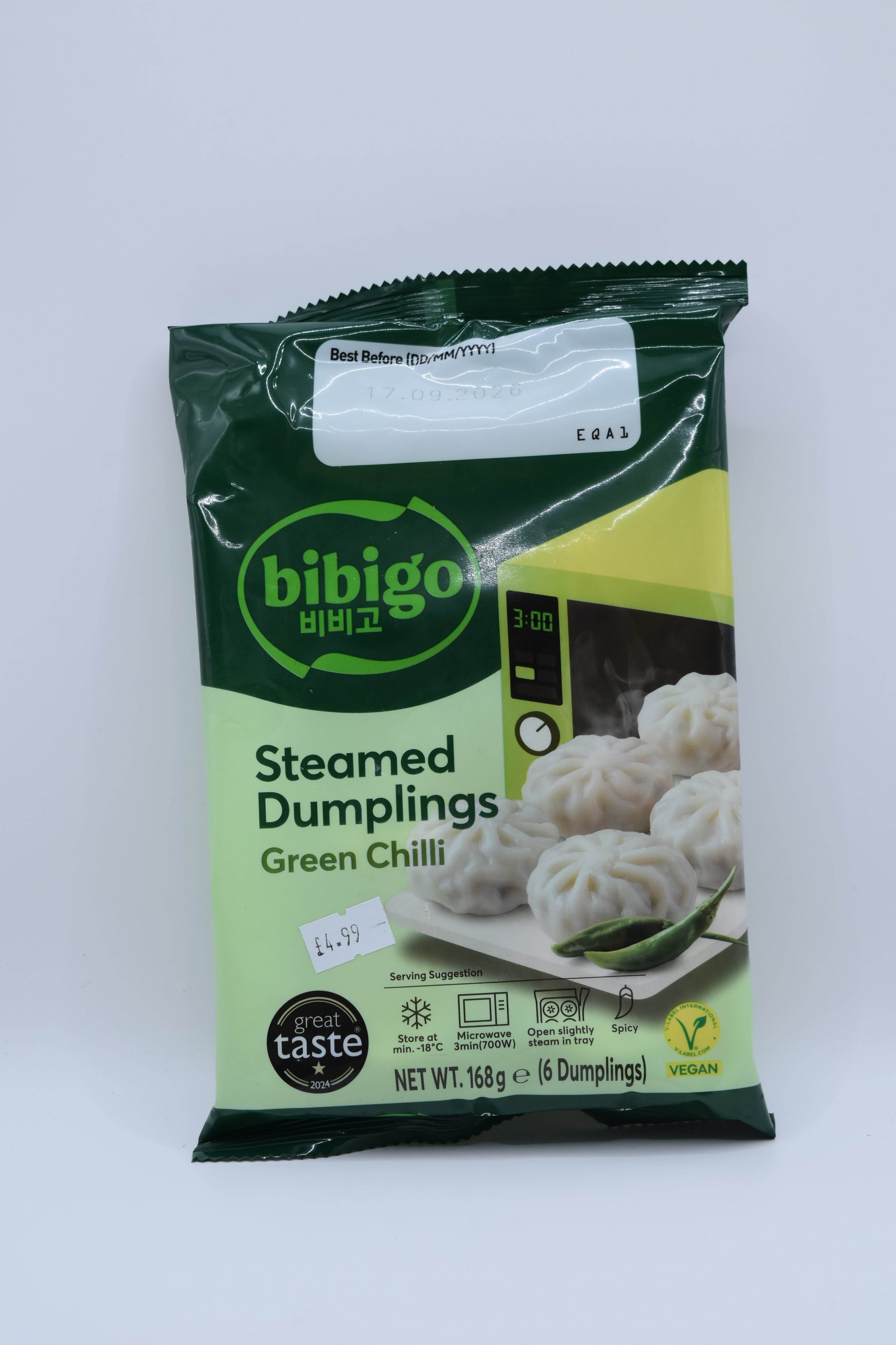 Bibigo Green Chilli Steamed Dumplings