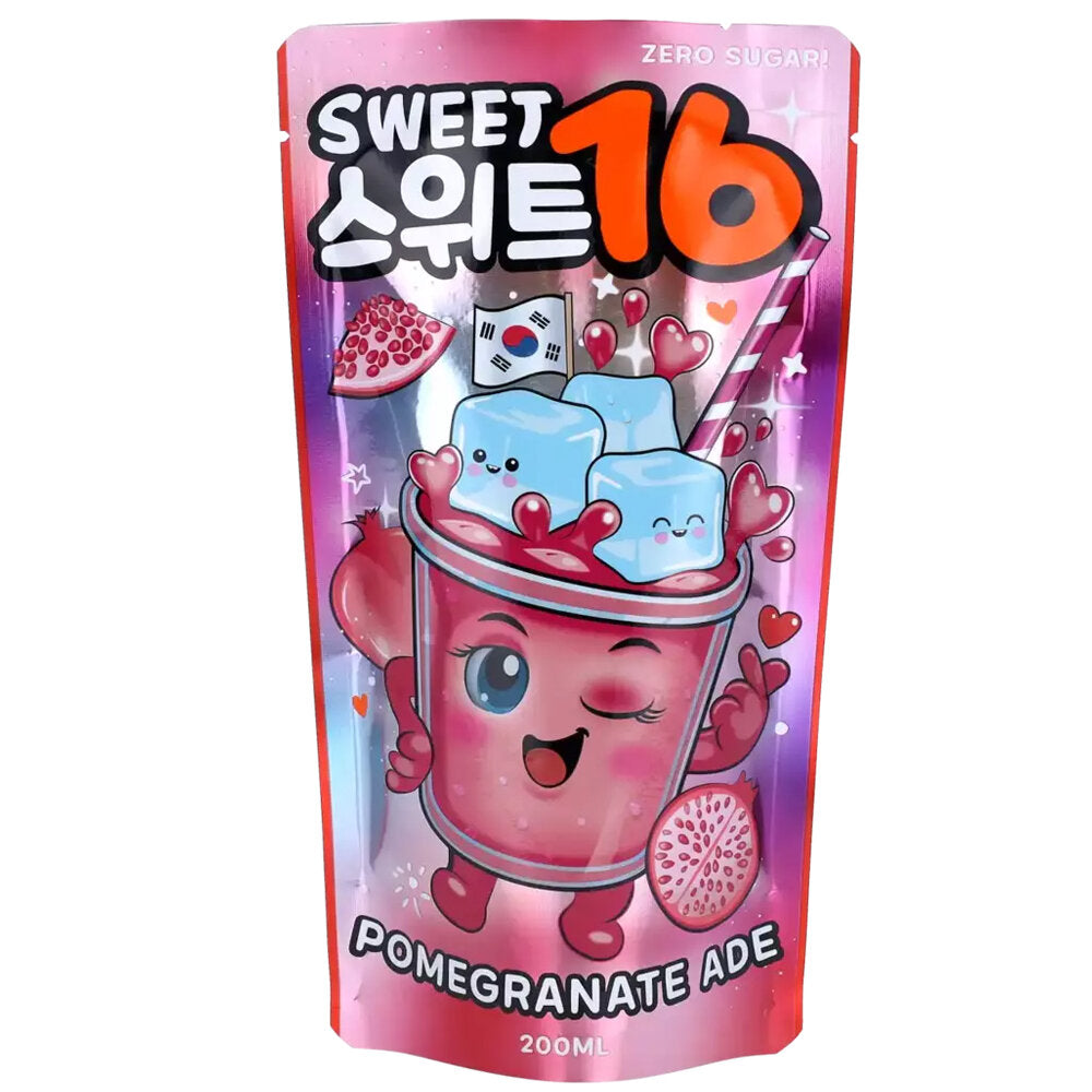 Sweet16 Pomegranate Ade Zero Sugar Flavour (KN) 200ml