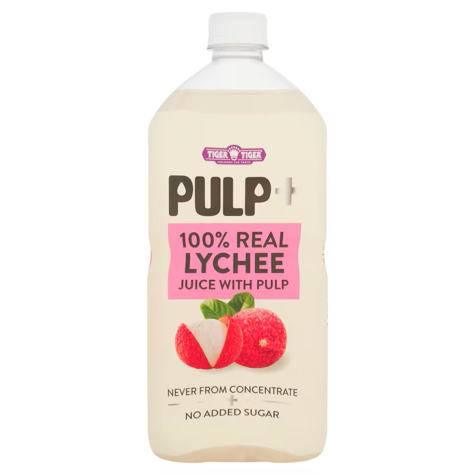 Tiger Tiger Pulp 100% Real Lychee Juice with Pulp 1L