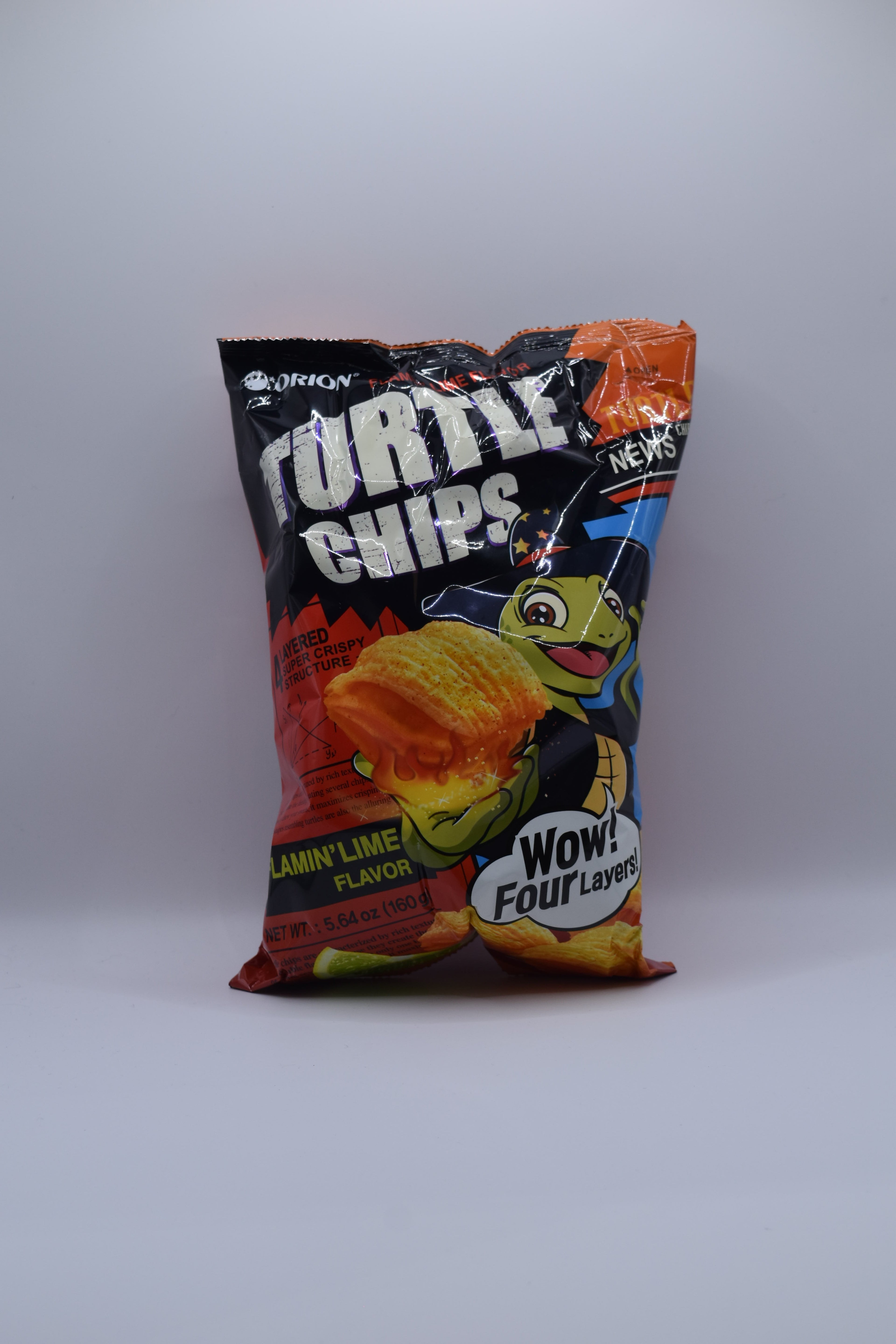 Orion Flamin' Lime Flavored Turtle Crisps