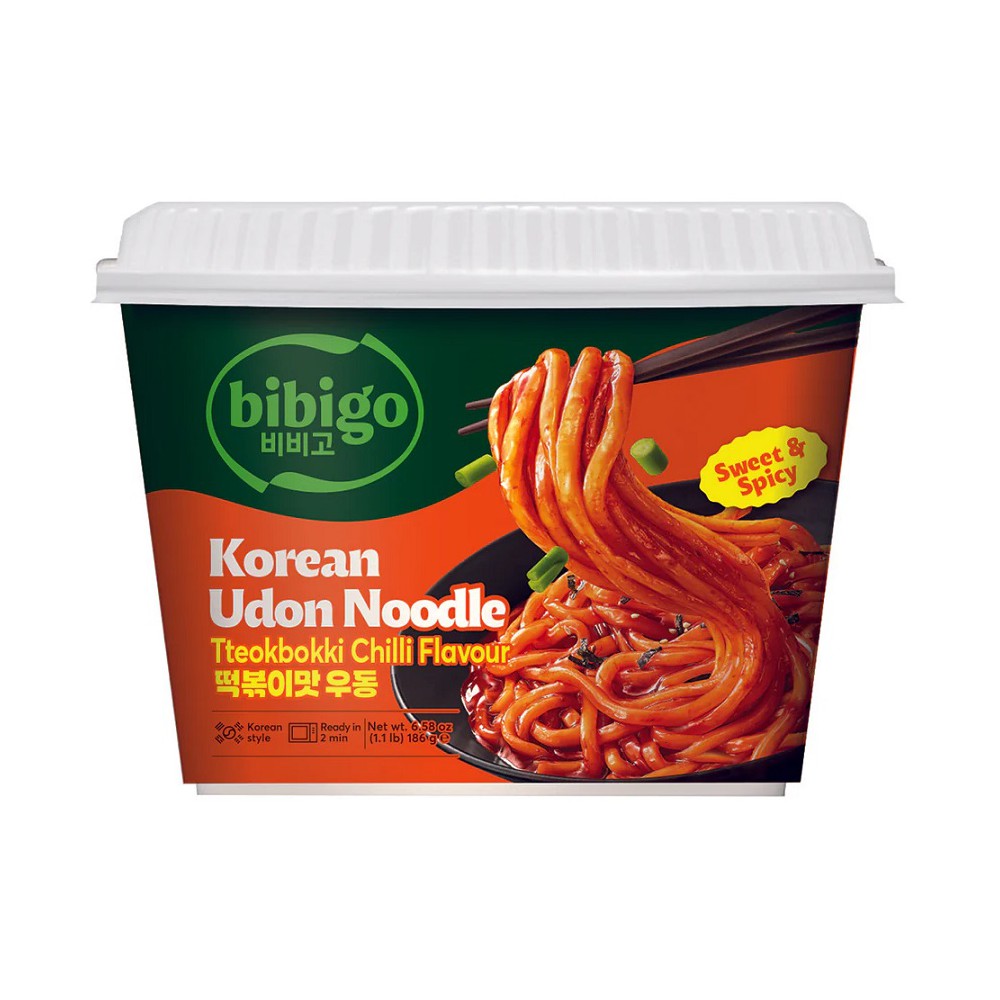 Bibigo Udon Noodles Tteokbokki Chilli Flavour
